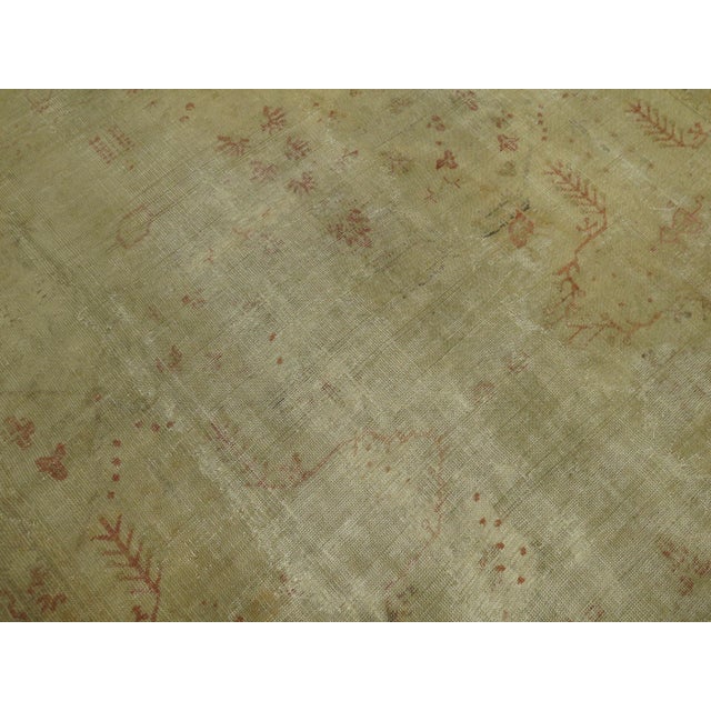 19th century worn Turkish oushak Details rug no. 8353 size 10' 5" x 13' (318 x 396 cm)