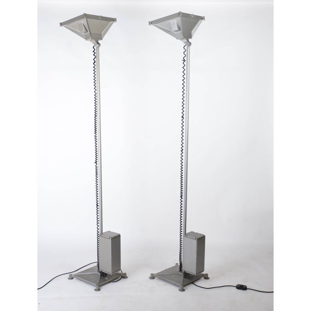 1990s Floor Lamps by Renzo Piano for Iguzzini, 1990s, Set of 2 For Sale - Image 5 of 10