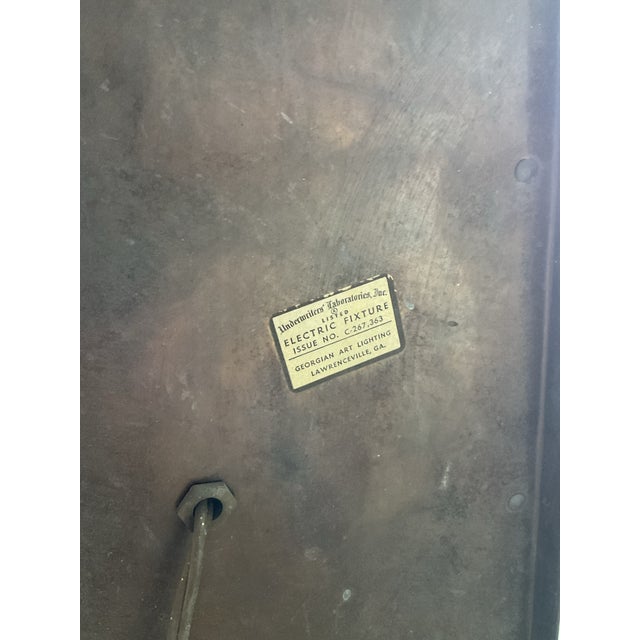 Vintage Boho Georgian Art Lighting Sconces - A Pair For Sale In West Palm - Image 6 of 12