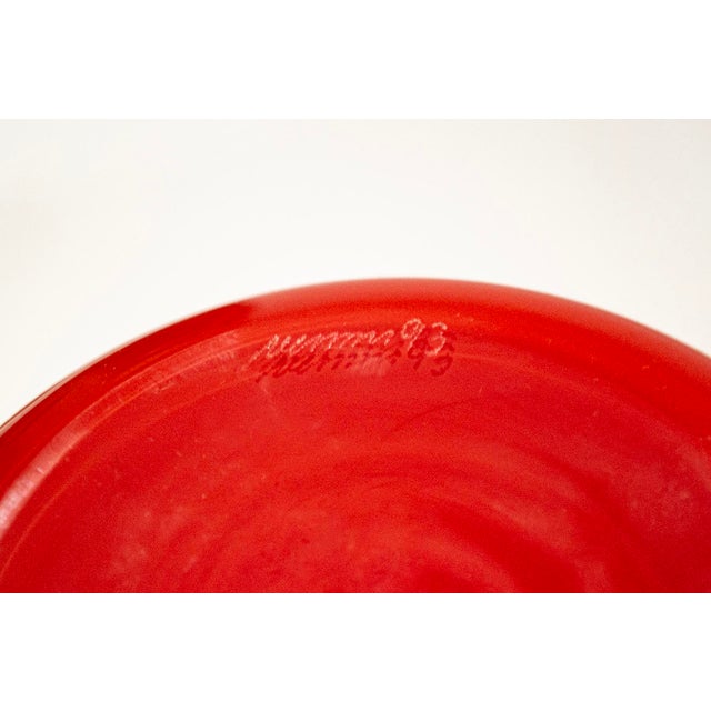 Venini Opachi Series Corallo Vase in Murano Glass by Tobia Scarpa for Venini, 1993 For Sale - Image 4 of 5