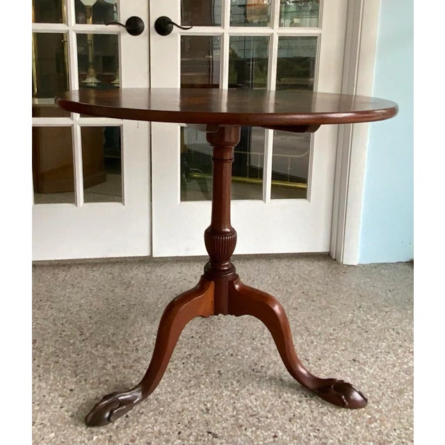 Folk Art Late 18th Century Folk Art Marquetry Tilt Top Table For Sale - Image 3 of 10