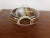 This is a Antique Noritake Hand Painted Double Handled Scenic Bowl, M Mark, Made in Japan. It measures 2 7/8" high to the...