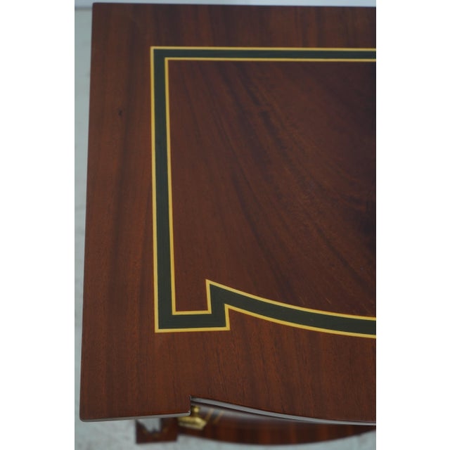 Pair Italian Versace Mahogany Nightstands For Sale - Image 17 of 18