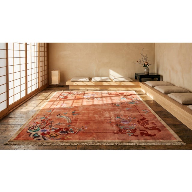 1920s 1920s Chinese Art Deco Carpet For Sale - Image 5 of 7