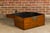 An oak or teak blanket chest from the 19th century with traditional brass lock, lateral handle and dovetail construction....