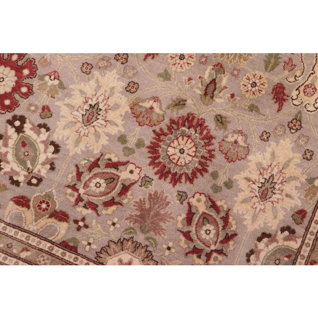 Shabby Chic 1990's Pak-Persian Gold/Green Wool Rug - 9'3'' X 12'1'' For Sale - Image 4 of 9