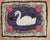 A handmade mini-size American hooked rug from the middle of the 20th century showing a duck Measures: 2' x 2'6''.