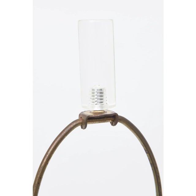 Vintage Brass, Black & Clear Lucite Modigliani Style Table or Desk Lamp, 1970's For Sale - Image 4 of 11