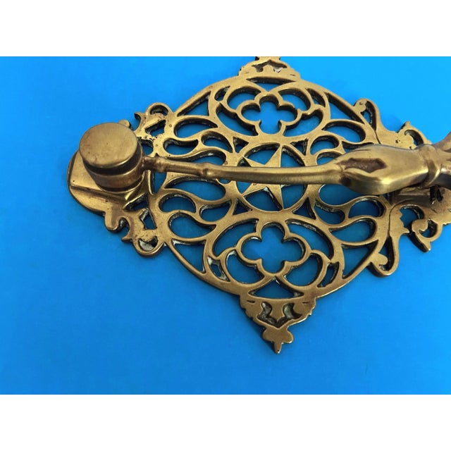 Victorian Brass Hand & Gavel Door Knocker, 1940s For Sale - Image 12 of 18