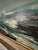 Original Oil Painting on Linen; Vintage Seascape 1960s by M. Erickson For Sale In Oklahoma City - Image 6 of 12