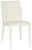 Modern 18'' Leather Side Chair in White - a Pair For Sale - Image 3 of 6