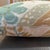 Handcrafted decorative pillow case, double sided aquamarine, sage, tan, khaki, floral linen. Invisible zipper,...