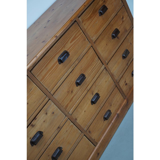 German Pine Apothecary Cabinet, 1930s For Sale - Image 13 of 18