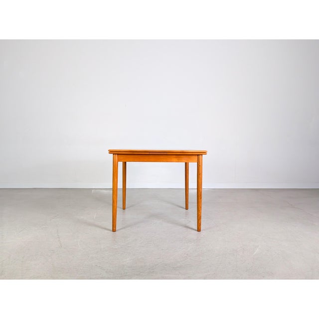 Mid-Century Modern Vintage Danish Extendable Teak Dining Table, 1960s For Sale - Image 3 of 13