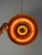 Gold Danish Gold Orange Slatted Lamp For Sale - Image 8 of 11