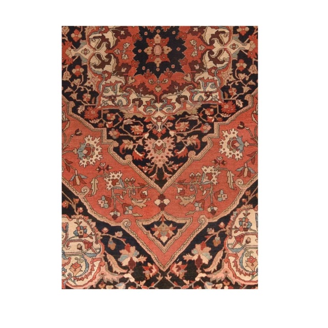 Traditional Antique Farahan Sarouk Rug 8'5'' x 11'10'' For Sale - Image 3 of 3