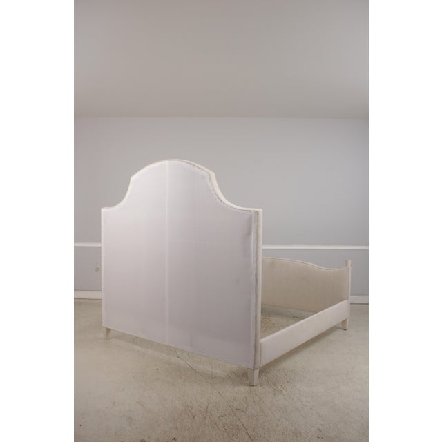 King Size Custom Upholstered Modern Bed For Sale - Image 15 of 15