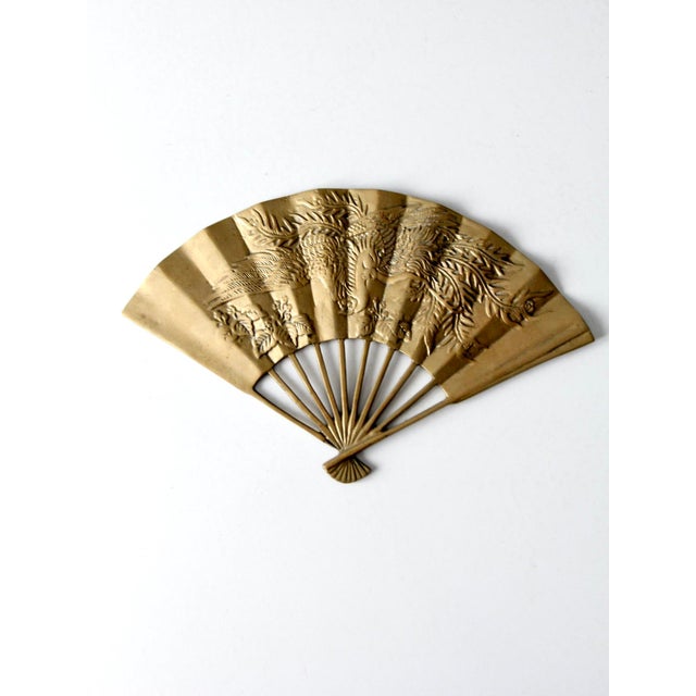MIdCentury Decorative Brass Fan Wall Hanging Chairish