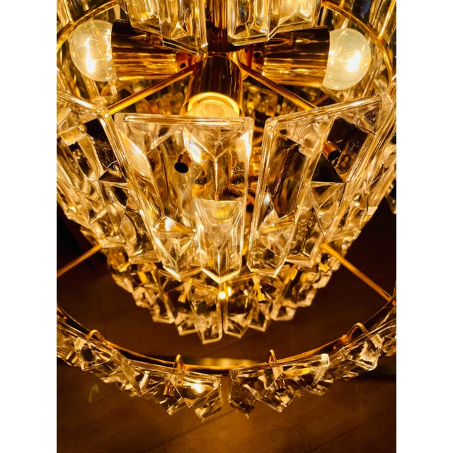 Gold Chandelier from Kinkeldey For Sale - Image 8 of 14