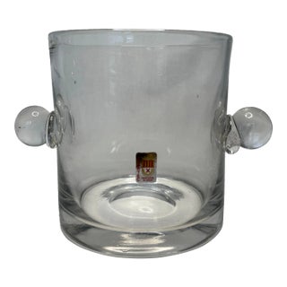 Vintage Modern Glass Ice Bucket in the Style of Tiffany & Co. For Sale