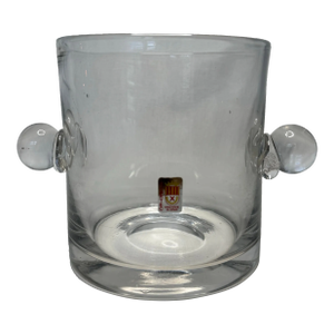 Vintage Modern Glass Ice Bucket in the Style of Tiffany & Co.