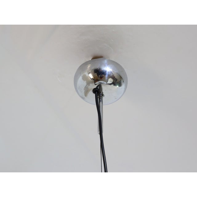 Murano Glass Giglio Double Dome Pendant Lamp by Lamperti, 1970s For Sale - Image 7 of 11