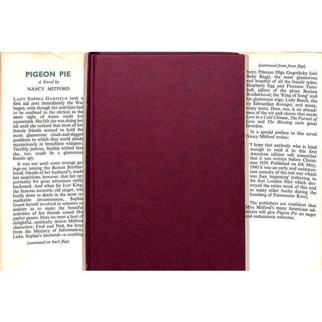 MITFORD, Nancy [185] pp. British Book Centre 1959 7 1/2" x 5" Jacket design by Roy Sanford Pigeon Pie is a silly little...
