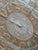 Mid-Century Modern Neutral Tan Uzbekistan Suzani Tablecloth For Sale - Image 3 of 7