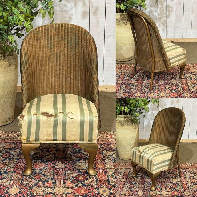 English armchair from the LLOYD LOOM company, dating from the 1930s