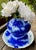 Mid 20th Century Koransha Japanese Cobalt Blue Pine Tree Porcelain Charger For Sale - Image 4 of 10