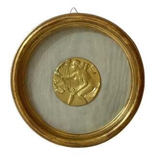 Embossed Gilded Bas-Relief after Salvador Dali For Sale