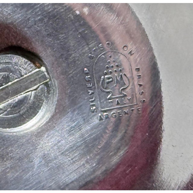 Vintage Silver Plate Stem Cordial Glasses With Silver Tone Bases – Set of 2 For Sale In Washington DC - Image 6 of 7