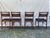 Set of 4 Attributed to Merton Gershun for American of Martinsville "Accord" Walnut & Cane Dining Chairs For Sale In Seattle - Image 6 of 11