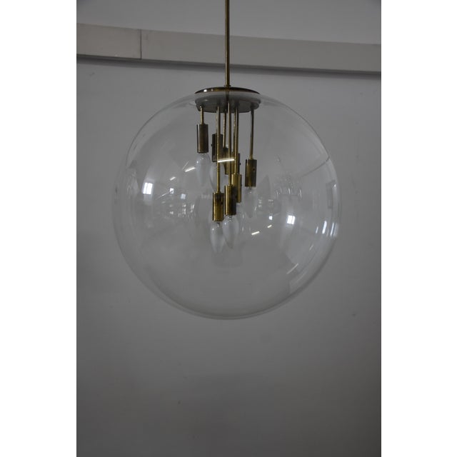 Metal Large Mid-Century Dutch Big Ball Lamp, 1970s For Sale - Image 7 of 12
