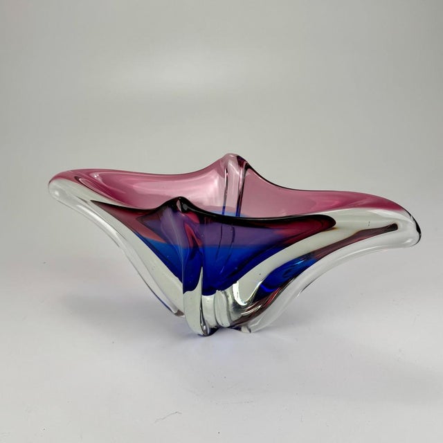 Fratelli Toso Murano Glass Bowl by Fratelli Toso for Fratelli Toso For Sale - Image 4 of 8