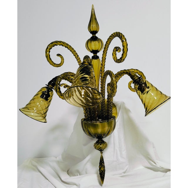 Wall Lights by Ercole Barovier for Barovier & Toso, 1940s, Set of 2 For Sale - Image 4 of 7