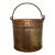Outstanding & Rare Large Antique American Hand Wrought Heavy Solid Copper Farm Utility Pail - Bucket Dated 1849 For Sale