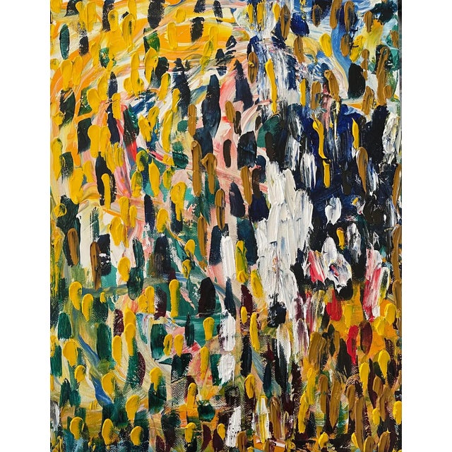 Matthew Izzo Abstract Oil Painting on Canvas Titled "Valley Stream" For Sale - Image 4 of 5