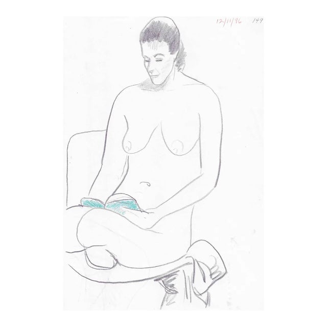 1996 James Bone Reading Female Nude For Sale