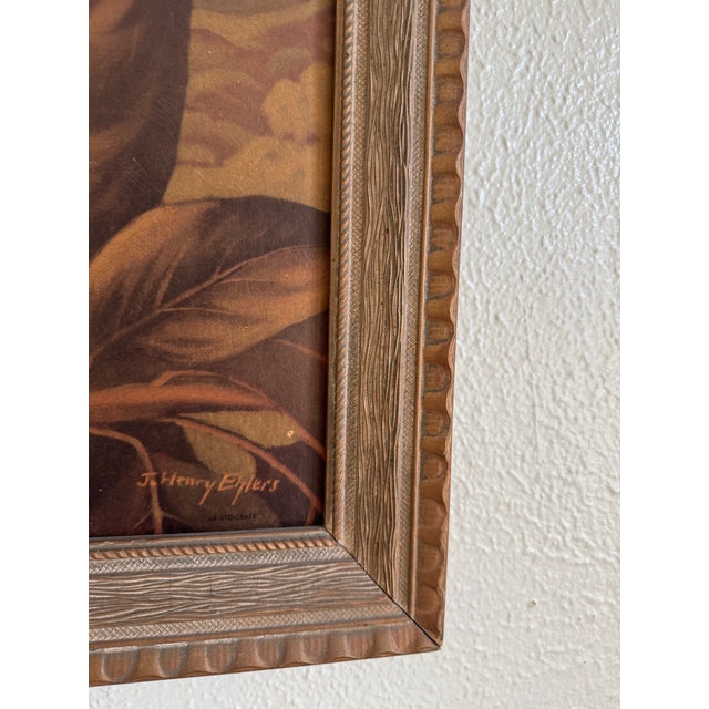 English Vintage Cockatoo Print in Carved Frame For Sale - Image 3 of 6