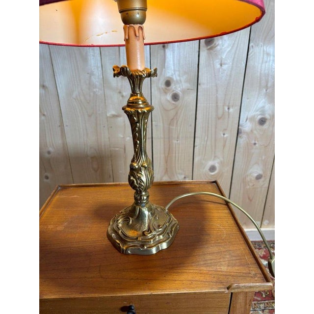 Gold Louis XV Bronze Table Lamps, Set of 3 For Sale - Image 8 of 13