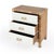 2020s Corfu 25 in. W Rectangular Rattan 3 Drawer Nightstand, Natural Raffia For Sale - Image 5 of 11