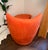 Orange 1970s Vic-Line Sculptural Modular Chaise Lounge in Orange Velvet For Sale - Image 8 of 9