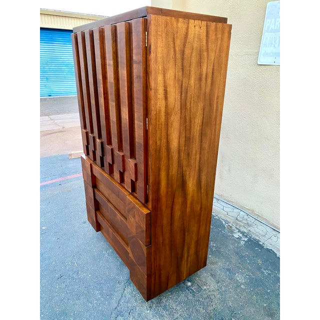 MCM Brutalist Men’s Armoire by Lane Furniture Chairish