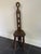 Early 20th Century Early 20th Century Vintage Primitive Three Legged Carved Wood Chair For Sale - Image 5 of 8