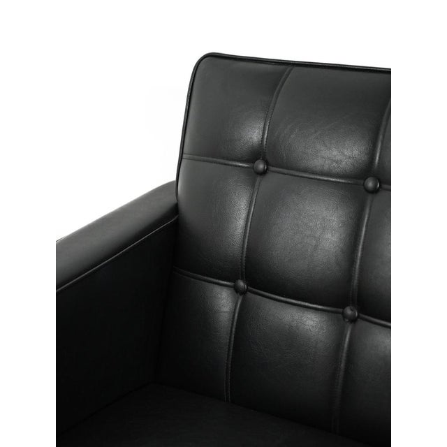 Swedish Armchair in Black Faux Leather from AB Futura, 1960s For Sale - Image 6 of 11