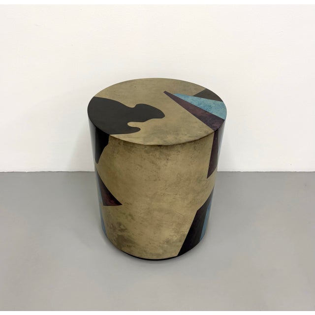 Late 20th Century Vintage Jimeco Geometric Postmodern Side Table For Sale - Image 5 of 8
