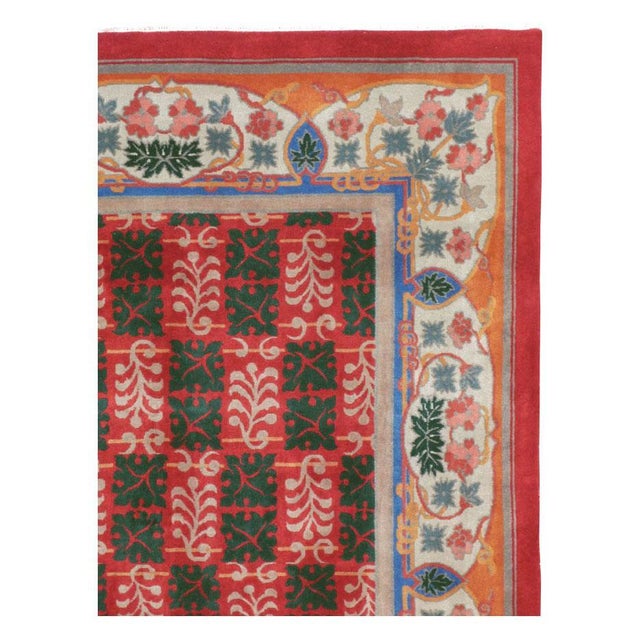 Art Deco Galerie Shabab Collection Mid-20th Century Chinese Art Deco 9' X 12' Room Size Rug For Sale - Image 3 of 10