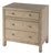 Nora 25 in. W Rectangular Wood 3 Drawer Nightstand, Light Oak For Sale