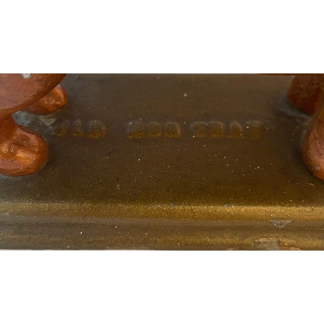 Amber Mid 20th Century Vintage "Old Dog Tray" Cast Aluminum Dog Nutcracker For Sale - Image 8 of 9